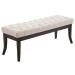 Sitzbank Ramses Stoff antik-dunkel-creme-120 cm