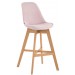 Barhocker Cannes Samt-pink-Natura