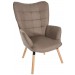 Sessel Garding Stoff-Bezug-taupe