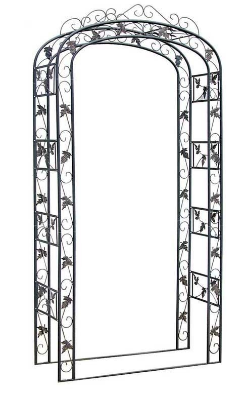 Arco da Giardino Supporto per Rose Piante Rampicanti in Metallo Altezza  240cm